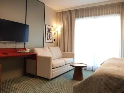 Telewizja i/lub zestaw kina domowego w obiekcie Gvarna Apartamenty