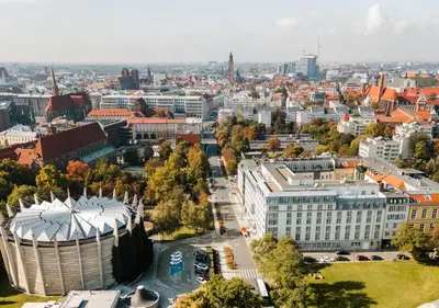 Widok na miasto Wrocław z tego hotelu