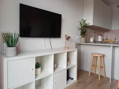 Kuchnia lub aneks kuchenny w obiekcie Apartamenty Lubin
