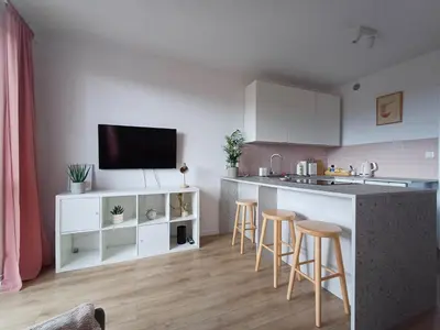 Kuchnia lub aneks kuchenny w obiekcie Apartamenty Lubin