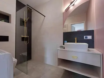 Łazienka w obiekcie Apartamenty Lubin