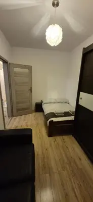Łóżko lub łóżka w pokoju w obiekcie Apartament Opole Przylesie Self Check-in