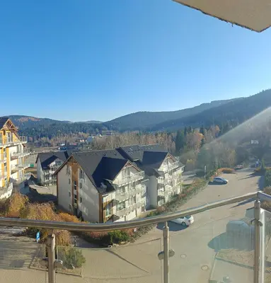 Widok na góry z tego apartamentu