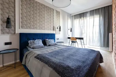 Łóżko lub łóżka w pokoju w obiekcie Close-Central Wroclaw Apartment - City Center - One Bedroom Apartment - JP19