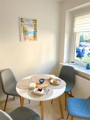 Część wypoczynkowa w obiekcie Biszkoptowy Apartament