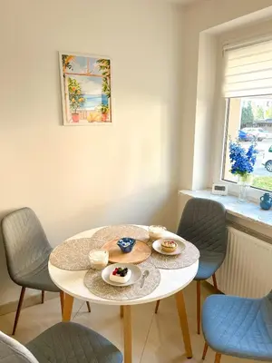 Część wypoczynkowa w obiekcie Biszkoptowy Apartament