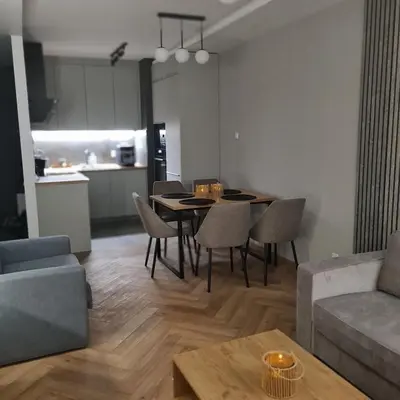 Część wypoczynkowa w obiekcie Central Park Green Apartament