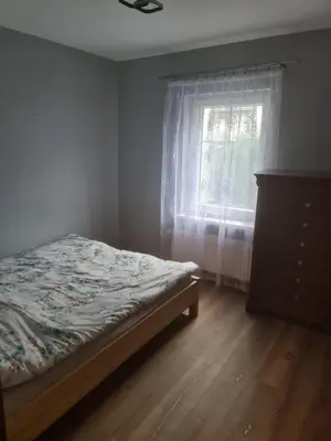 Łóżko lub łóżka w pokoju w obiekcie Apartament mieszkanie do wynajęcia Justyna