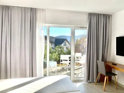 Widok na góry z tego apartamentu