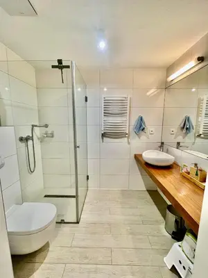 Łazienka w obiekcie Apartament z tarasem w Czarna Góra Resort - Livigno - Sienna