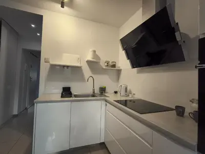 Kuchnia lub aneks kuchenny w obiekcie Tabago Studio 30 Wieluń Stare Sady