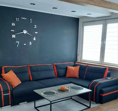 Część wypoczynkowa w obiekcie Ekskluzywny Apartament w Centrum z Klimatyzacją i Balkonem