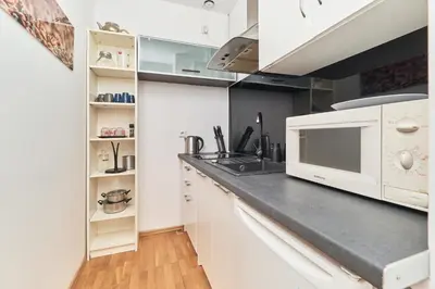 Kuchnia lub aneks kuchenny w obiekcie Rynek Apartment The Heart of the City by Noclegi Renters