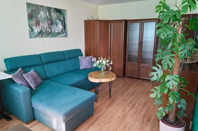 Część wypoczynkowa w obiekcie Zielony apartament w centrum