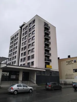 Budynek, w którym mieści się apartament
