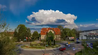 Widok na góry z tego hotelu