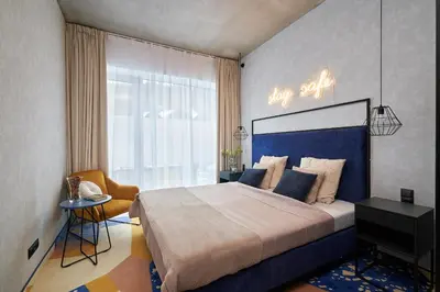 Łóżko lub łóżka w pokoju w obiekcie Apartament z aneksem kuchennym Crystal Pine - Biała Perła - Czarna Góra Resort
