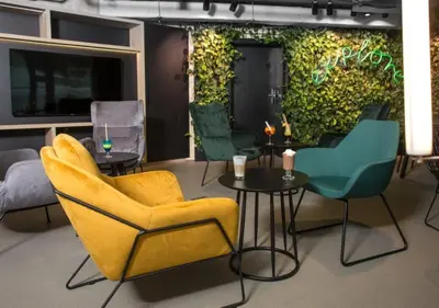 Część wypoczynkowa w obiekcie Apartament z aneksem kuchennym Crystal Pine - Biała Perła - Czarna Góra Resort