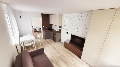 Kuchnia lub aneks kuchenny w obiekcie apartamenty nad jeziorem