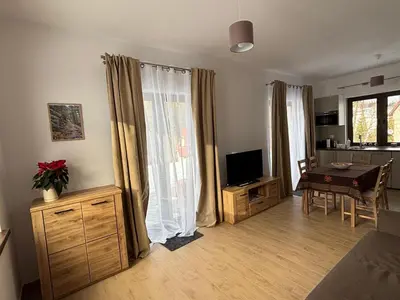 Telewizja i/lub zestaw kina domowego w obiekcie Janowa Góra 9A