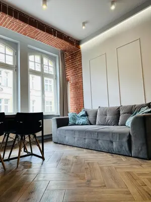 Część wypoczynkowa w obiekcie Luksusowe Apartamenty 2 min do Rynku