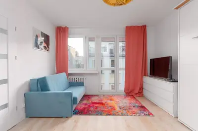 Telewizja i/lub zestaw kina domowego w obiekcie Rynek Wrocław Comfy Apartment