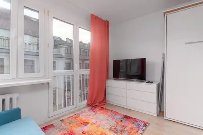 Telewizja i/lub zestaw kina domowego w obiekcie Rynek Wrocław Comfy Apartment