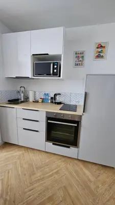 Kuchnia lub aneks kuchenny w obiekcie Krucza Apart SelfCheckIn