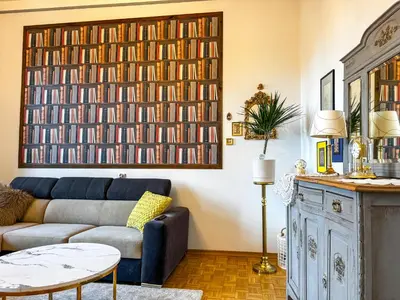 Część wypoczynkowa w obiekcie Luxury Decor & Amazing Island Views, Center! 5mins Rynek