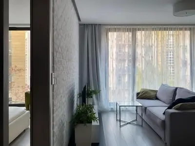 Część wypoczynkowa w obiekcie Apartment K6 in the city center