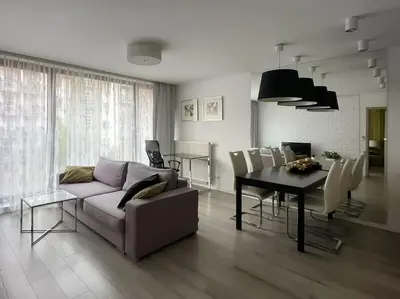 Część wypoczynkowa w obiekcie Apartment K6 in the city center