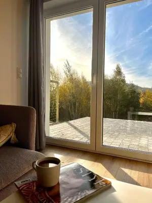 Balkon lub taras w obiekcie Domki Granero w Górach Sowich