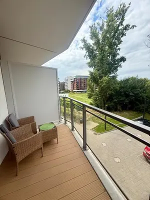 Balkon lub taras w obiekcie Luna Deluxe Old Town Mieszczańska 24 Free parking