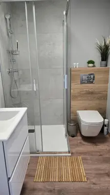 Łazienka w obiekcie Apartament Gamma Zwycięska Wrocław
