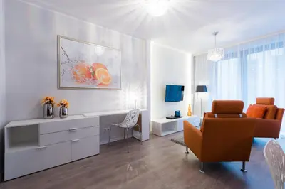 Część wypoczynkowa w obiekcie Exclusive Apartments Wroclaw City Centre