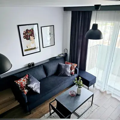 Część wypoczynkowa w obiekcie Apartament Wrocław Promenady