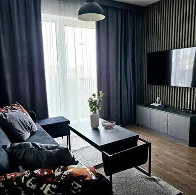 Telewizja i/lub zestaw kina domowego w obiekcie Apartament Wrocław Promenady