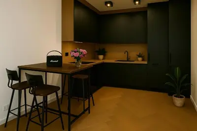 Kuchnia lub aneks kuchenny w obiekcie Apartament Kępa Mieszczńska Wrocław