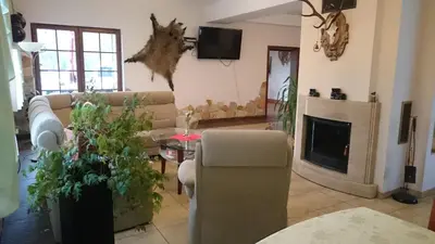 Telewizja i/lub zestaw kina domowego w obiekcie Niezapominajka