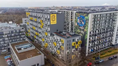 Budynek, w którym mieści się apartament