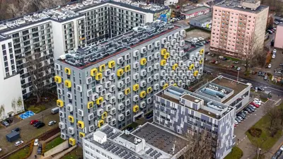 Widok na miasto Wrocław z tego apartamentu