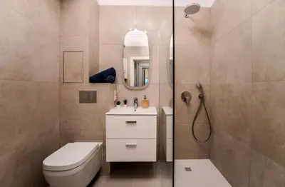 Łazienka w obiekcie Big Apartment Wroclaw - Center - 4 Rooms - 6 Beds - 2 Balcony - 12 people - 100m2