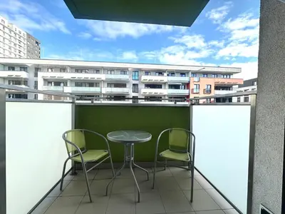 Balkon lub taras w obiekcie Nyska Apartment - Self Check-In 20h - Parking & Lift