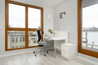 Plan piętra w obiekcie Nowoczesny Apartament Blisko Rzeki we Wrocławiu z Biurkiem i Parkingiem by Noclegi Renters
