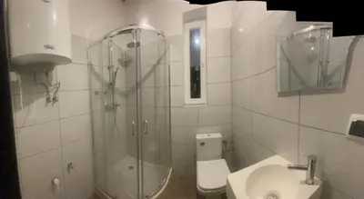 Łazienka w obiekcie Domek w Miasteczku Portowym nr 3