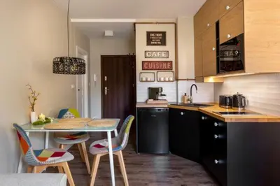 Kuchnia lub aneks kuchenny w obiekcie Apartament Cynamon - Sudeckie Historie