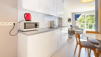 Kuchnia lub aneks kuchenny w obiekcie Apartament Górski z Widokiem 