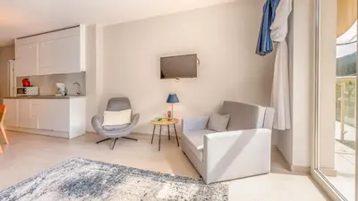 Telewizja i/lub zestaw kina domowego w obiekcie Apartament Górski z Widokiem 