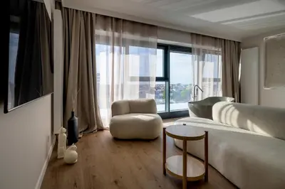 Część wypoczynkowa w obiekcie RentPlanet - Apartamenty Quorum