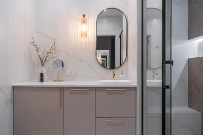 Łazienka w obiekcie RentPlanet - Apartamenty Quorum